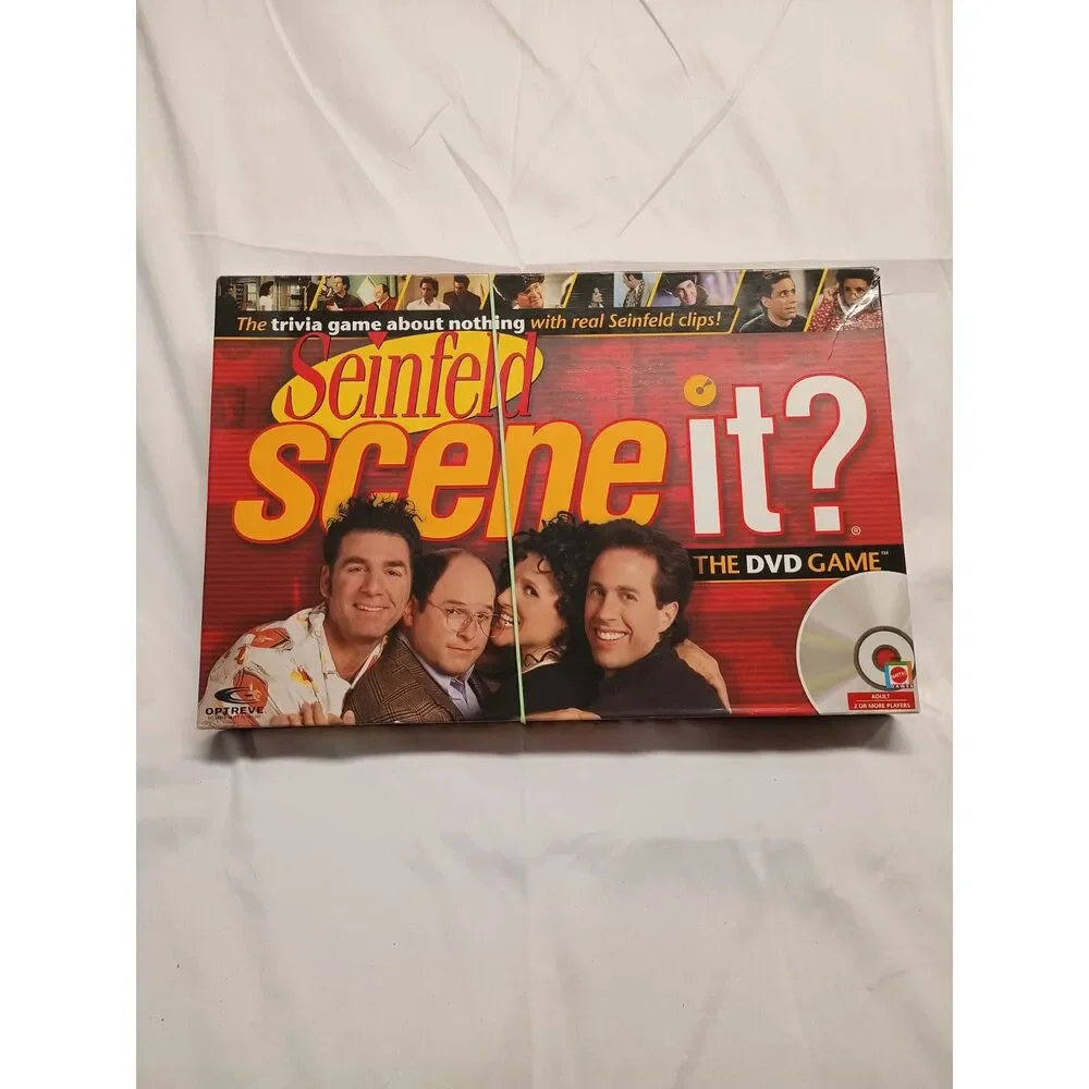 Seinfeld Scene It DVD Board Game Mattel 2008 Trivia Like New 100% Complete